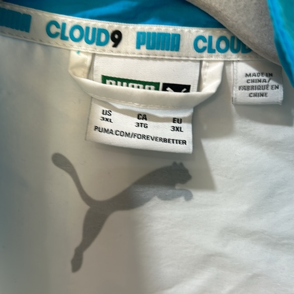 PUMA MOMENTUM GAMING TRACK JACKET WHITE BLUE MENS SIZE  3XL - Picture 9 of 12